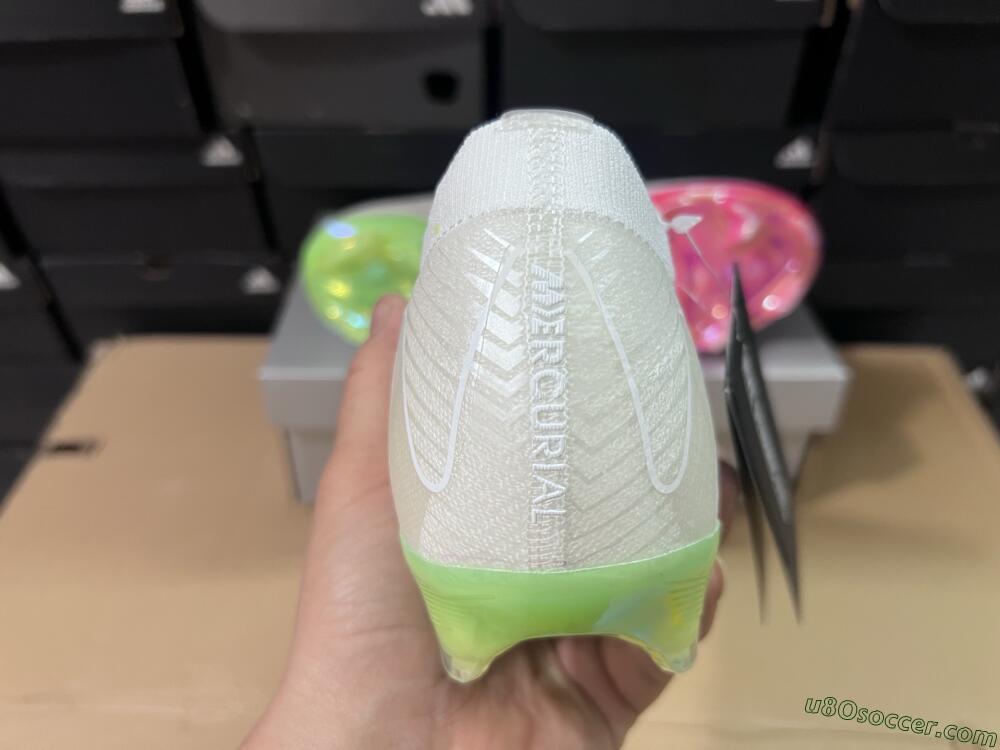 Nike Air Zoom Mercurial Vapor 16 Elite FG Firm Ground Soccer Cleats - White/Red/Gold
