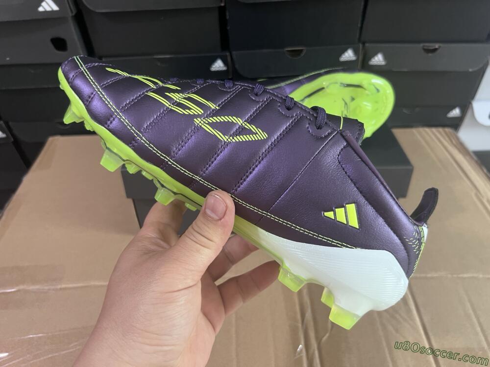 Adidas F50 Elite FG Firm Ground Soccer Cleats - Purple/White/Yellow
