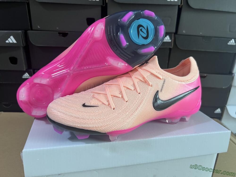 Nike Phantom GX 2 Elite FG Firm Ground Soccer Cleats - Pink/Black