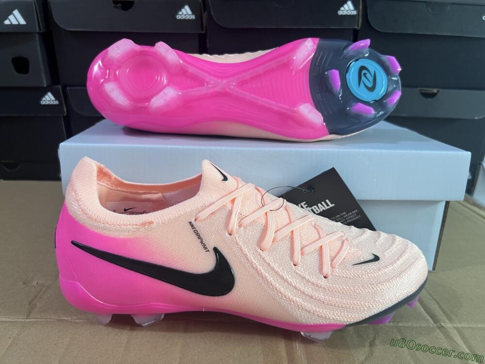 Nike Phantom GX 2 Elite FG Firm Ground Soccer Cleats - Pink/Black