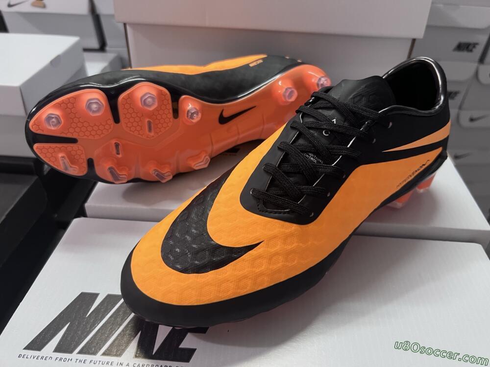 Nike Hypervenom Phantom FG Firm Ground Soccer Cleats - Orange/Black