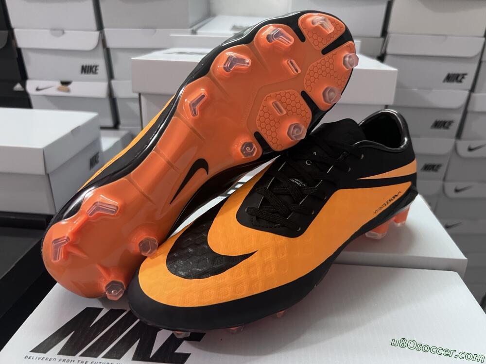 Nike Hypervenom Phantom FG Firm Ground Soccer Cleats - Orange/Black