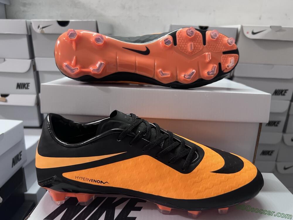 Nike Hypervenom Phantom FG Firm Ground Soccer Cleats - Orange/Black