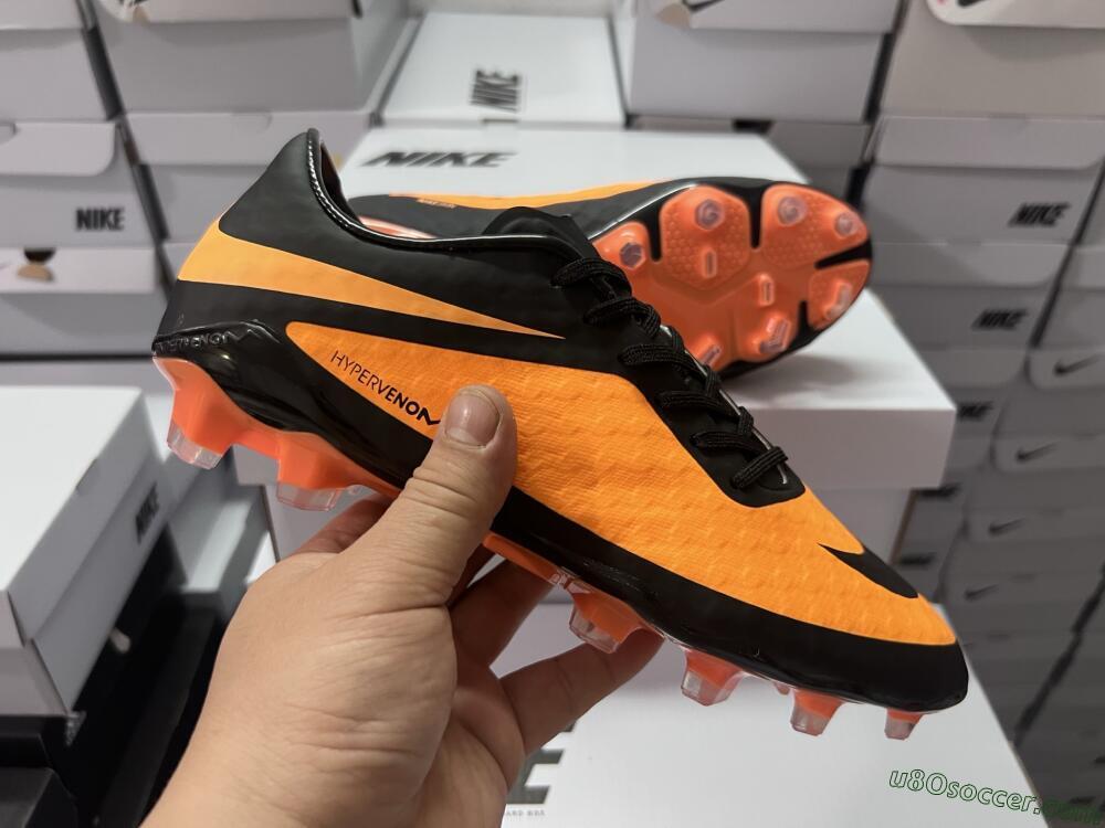 Nike Hypervenom Phantom FG Firm Ground Soccer Cleats - Orange/Black