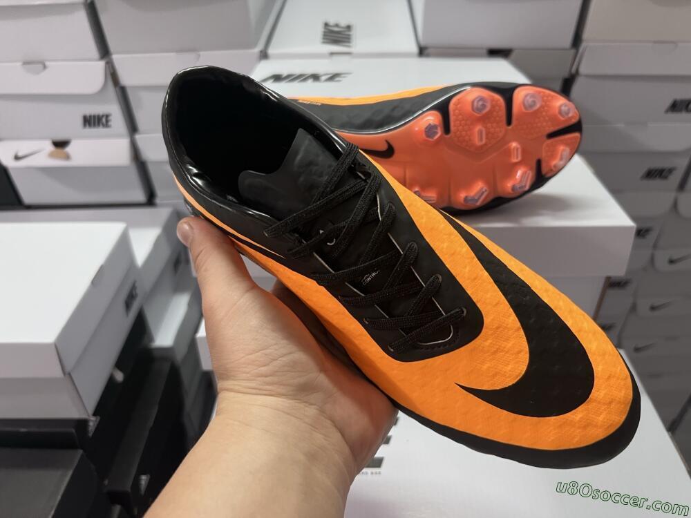 Nike Hypervenom Phantom FG Firm Ground Soccer Cleats - Orange/Black