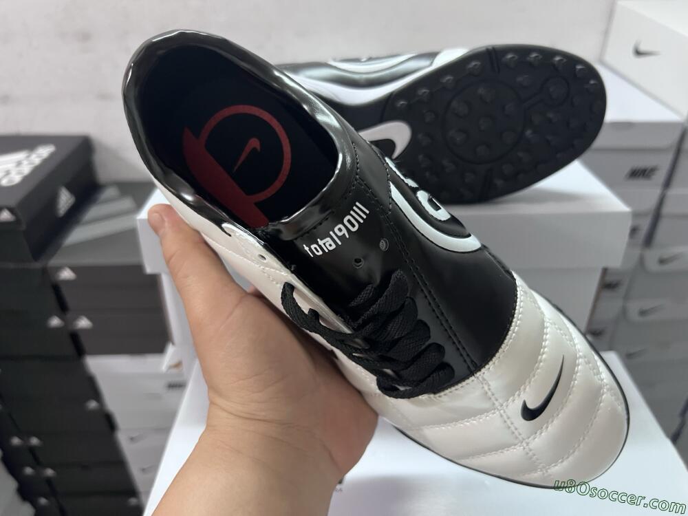 Nike Total 90 III TF Artificial Turf Soccer Shoes - White/Black