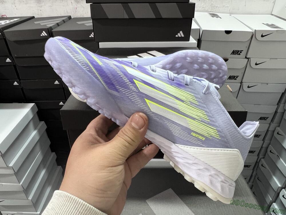 Adidas F50 Elite TF Artificial Turf Soccer Shoes - Purple/Yellow/White