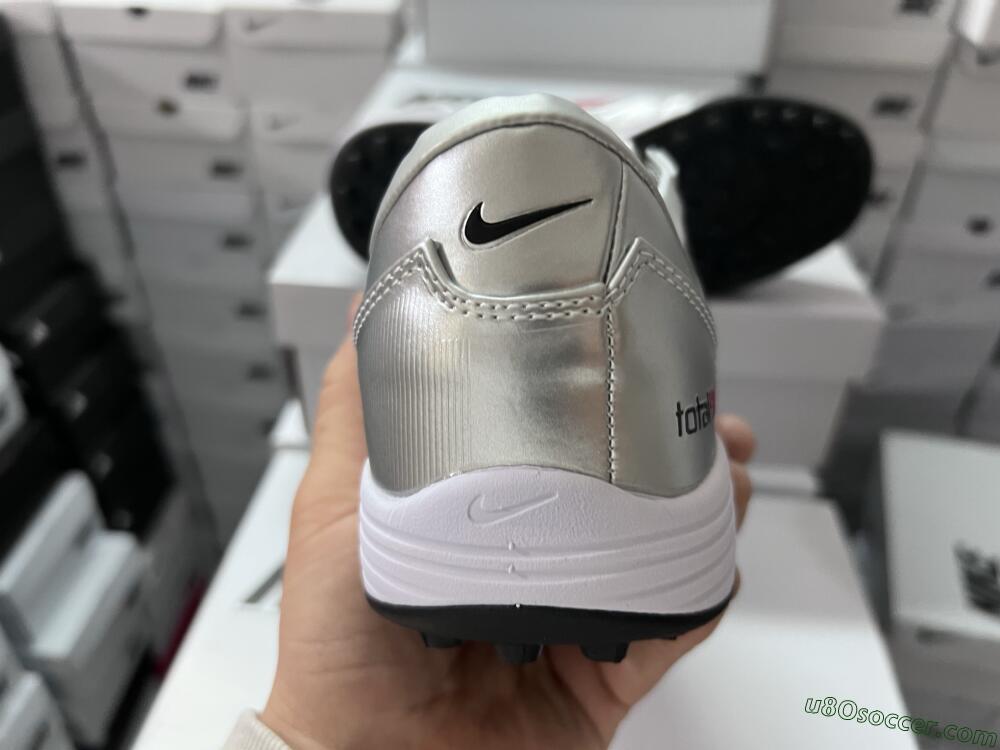Nike Total 90 III TF Artificial Turf Soccer Shoes - Silver/Black/Red