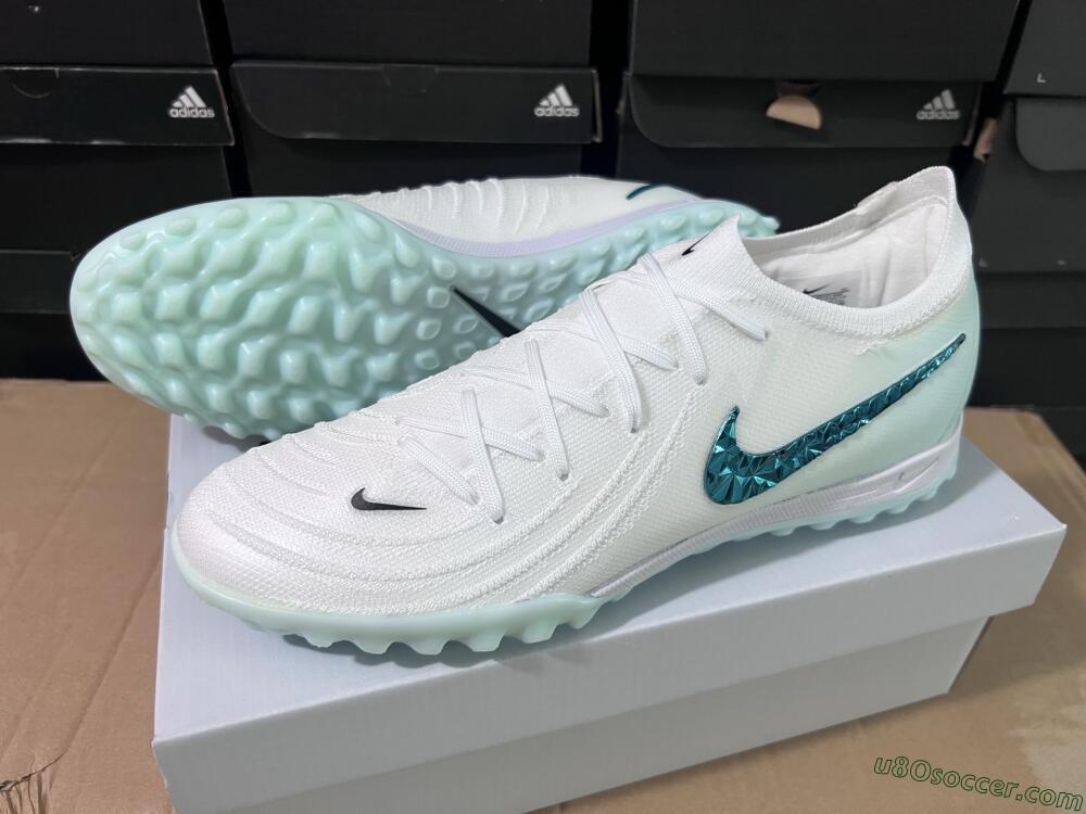 Nike Phantom GX 2 Elite TF Artificial Turf Soccer Shoes - Beige/Green