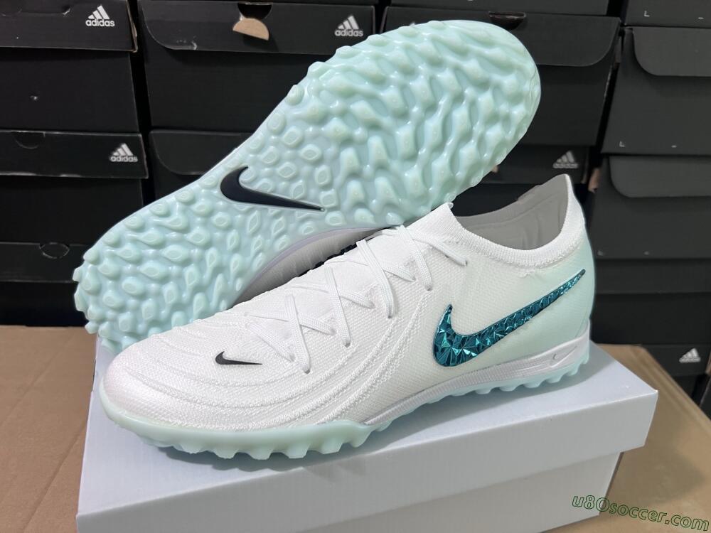 Nike Phantom GX 2 Elite TF Artificial Turf Soccer Shoes - Beige/Green