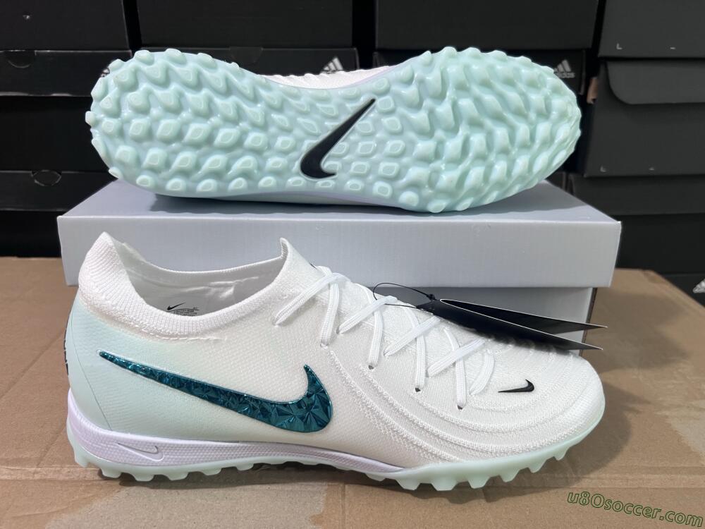 Nike Phantom GX 2 Elite TF Artificial Turf Soccer Shoes - Beige/Green