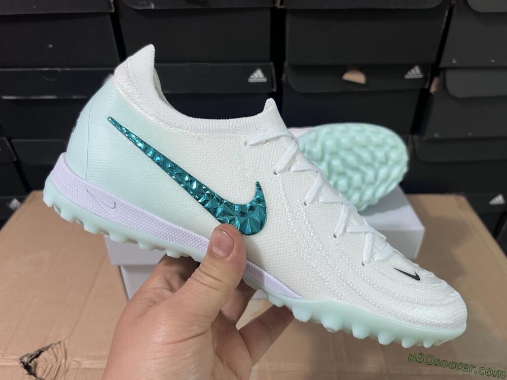 Nike Phantom GX 2 Elite TF Artificial Turf Soccer Shoes - Beige/Green