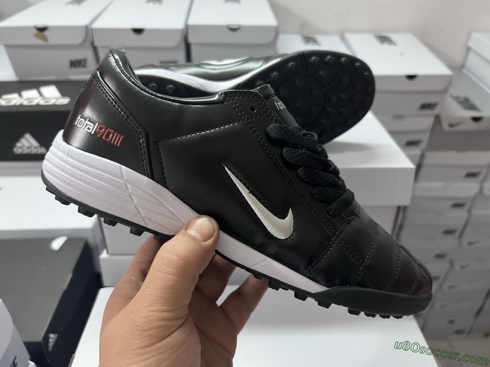 Nike Total 90 III TF Artificial Turf Soccer Shoes - Black/Silver/White