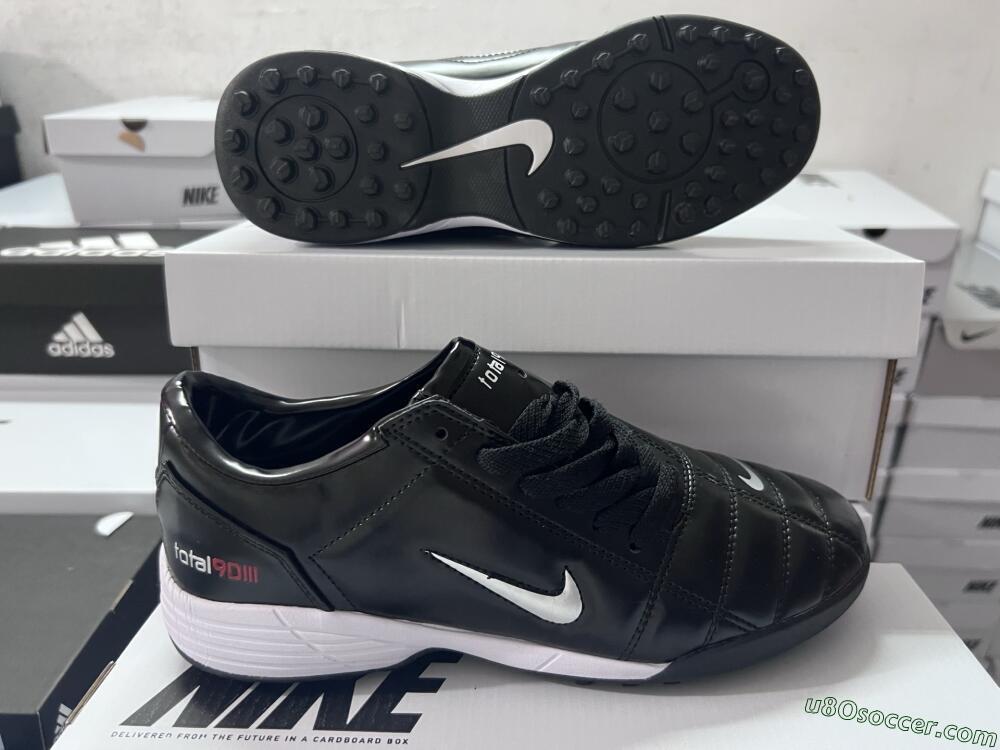 Nike Total 90 III TF Artificial Turf Soccer Shoes - Black/Silver/White