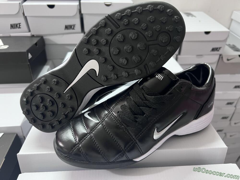 Nike Total 90 III TF Artificial Turf Soccer Shoes - Black/Silver/White