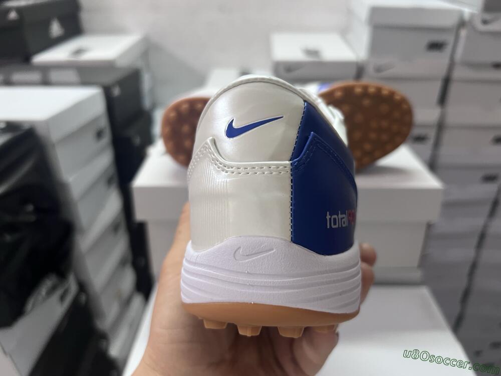 Nike Total 90 II TF Artificial Turf Soccer Shoes - Blue/White/Brown