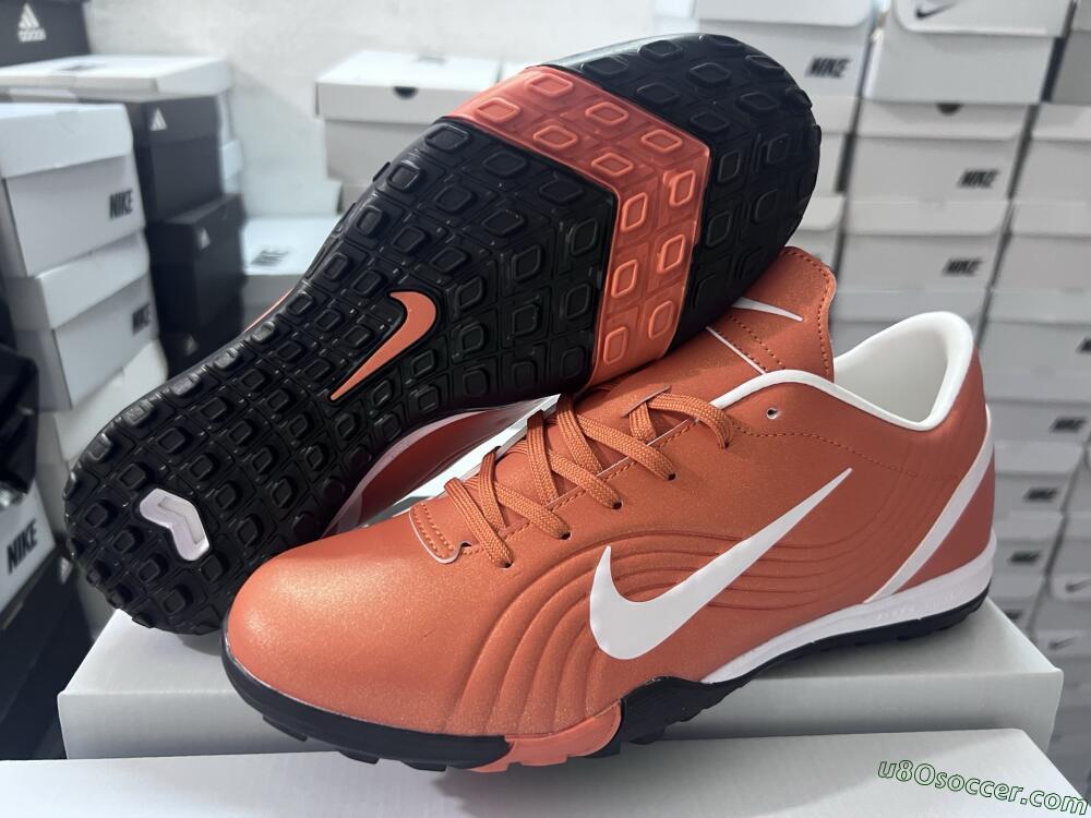 Nike Mercurial Vapor 1 Elite TF Artificial Turf Soccer Shoes - Brown/White
