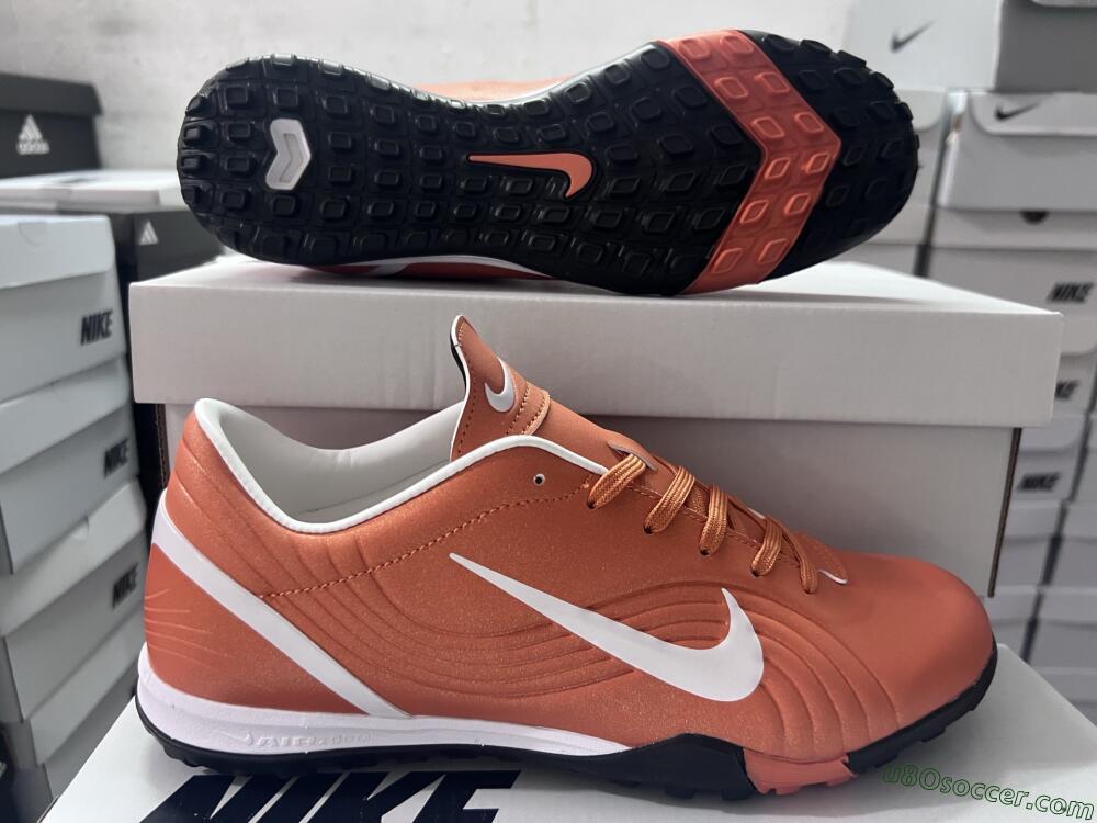 Nike Mercurial Vapor 1 Elite TF Artificial Turf Soccer Shoes - Brown/White