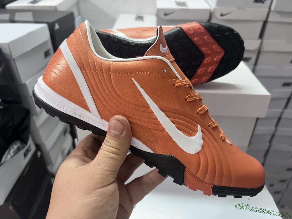 Nike Mercurial Vapor 1 Elite TF Artificial Turf Soccer Shoes - Brown/White