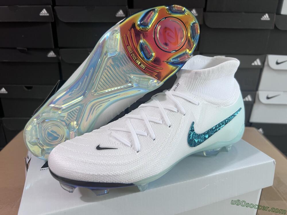 Nike Phantom Luna Elite NU FG Firm Ground Soccer Cleats - White/Black/Jade