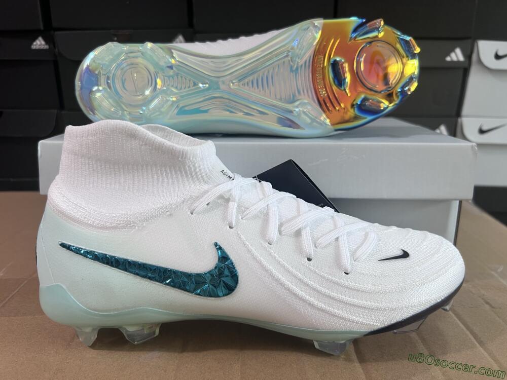 Nike Phantom Luna Elite NU FG Firm Ground Soccer Cleats - White/Black/Jade
