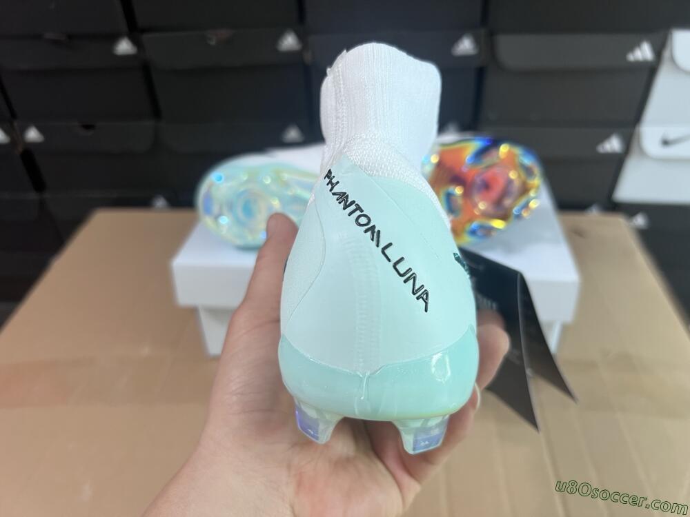 Nike Phantom Luna Elite NU FG Firm Ground Soccer Cleats - White/Black/Jade