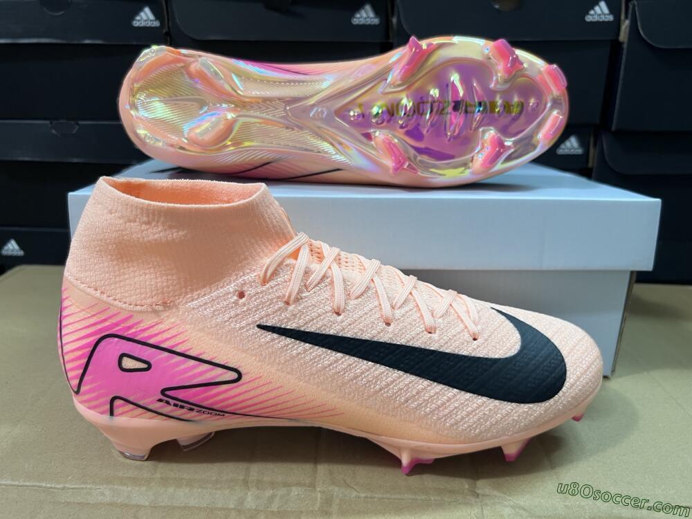 Nike Air Zoom Mercurial Superfly 10 Elite FG Firm Ground Soccer Cleats - Pink/Black