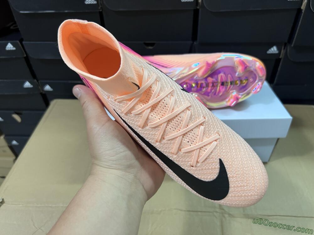Nike Air Zoom Mercurial Superfly 10 Elite FG Firm Ground Soccer Cleats - Pink/Black