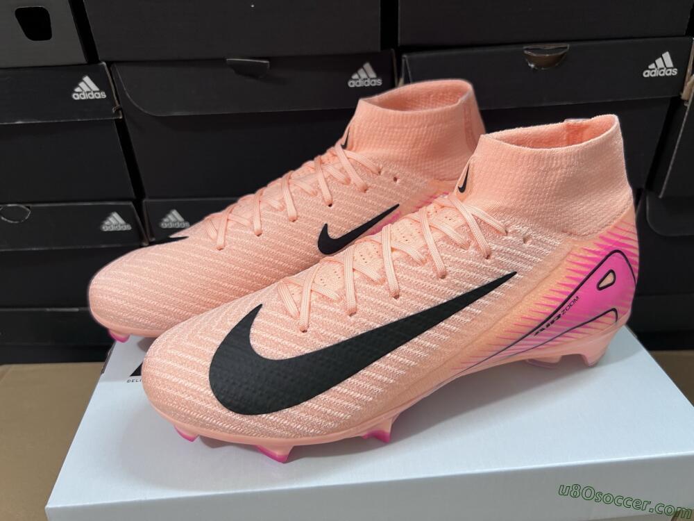 Nike Air Zoom Mercurial Superfly 10 Elite FG Firm Ground Soccer Cleats - Pink/Black