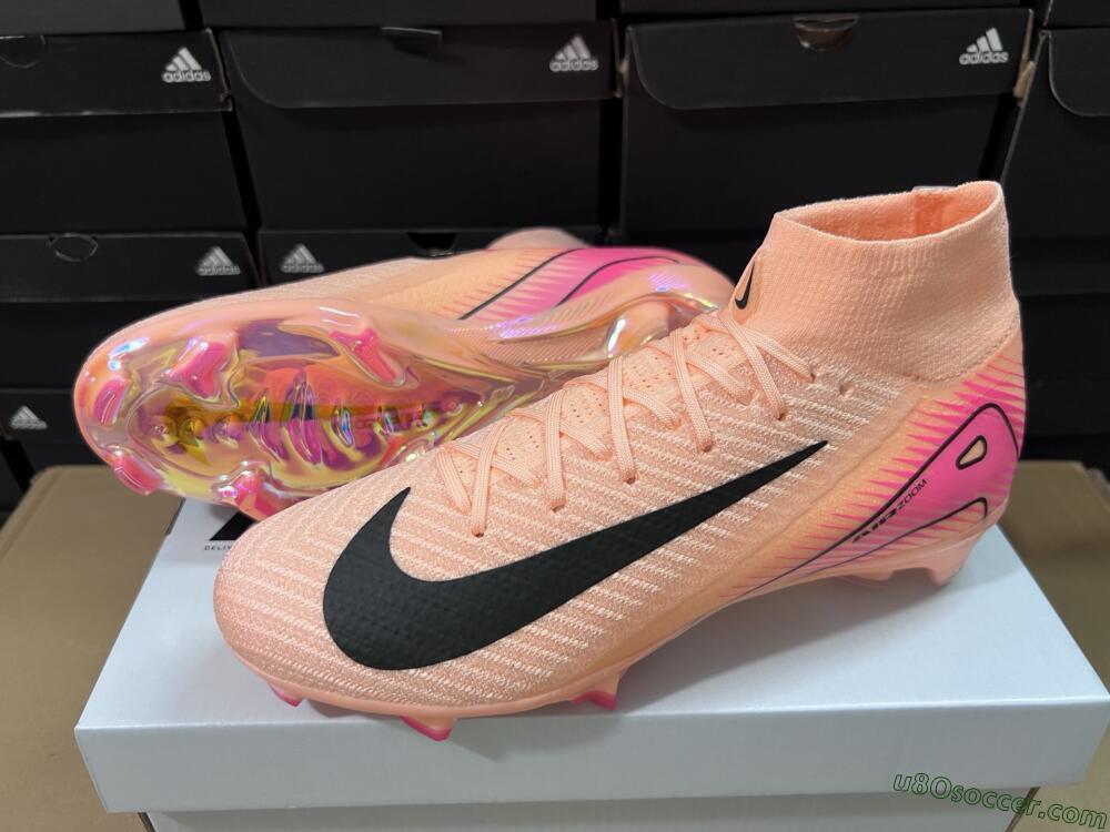Nike Air Zoom Mercurial Superfly 10 Elite FG Firm Ground Soccer Cleats - Pink/Black