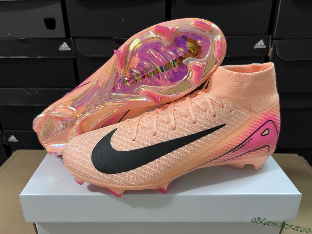 Nike Air Zoom Mercurial Superfly 10 Elite FG Firm Ground Soccer Cleats - Pink/Black
