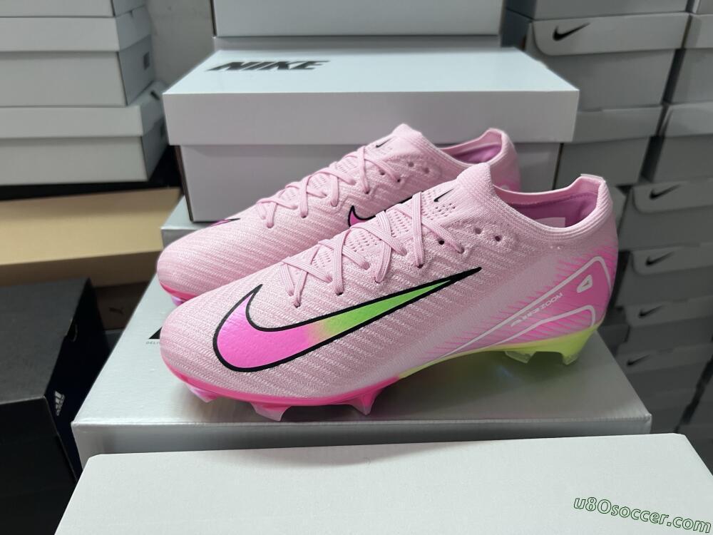 Nike Air Zoom Mercurial Vapor 16 Elite FG Firm Ground Soccer Cleats - Pink/Red/Gold
