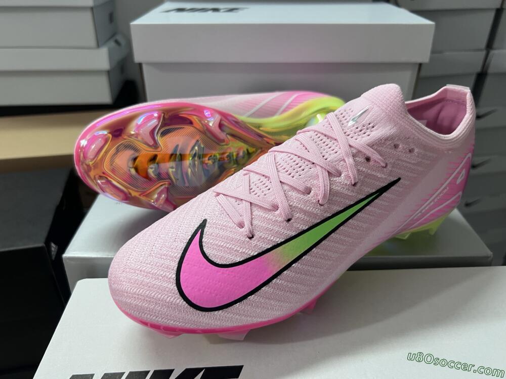 Nike Air Zoom Mercurial Vapor 16 Elite FG Firm Ground Soccer Cleats - Pink/Red/Gold