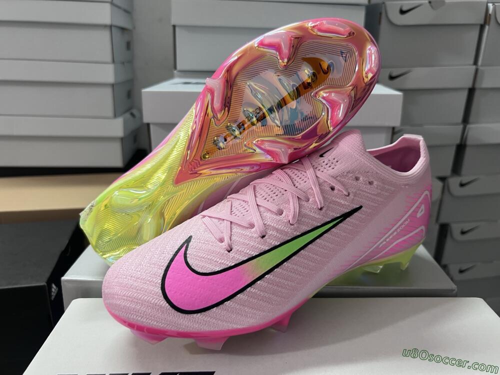 Nike Air Zoom Mercurial Vapor 16 Elite FG Firm Ground Soccer Cleats - Pink/Red/Gold