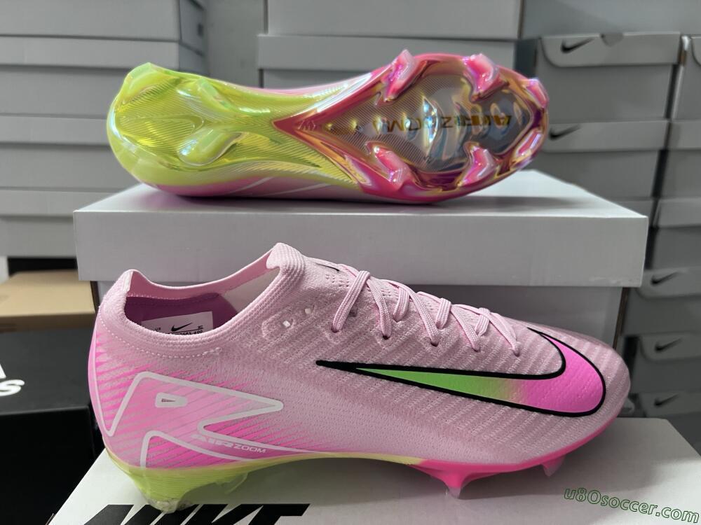 Nike Air Zoom Mercurial Vapor 16 Elite FG Firm Ground Soccer Cleats - Pink/Red/Gold
