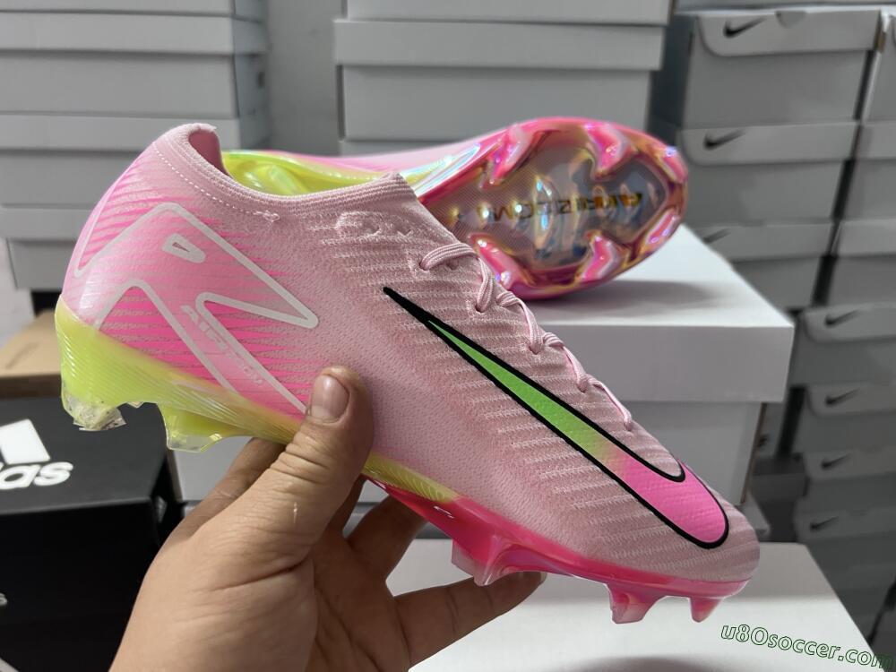 Nike Air Zoom Mercurial Vapor 16 Elite FG Firm Ground Soccer Cleats - Pink/Red/Gold