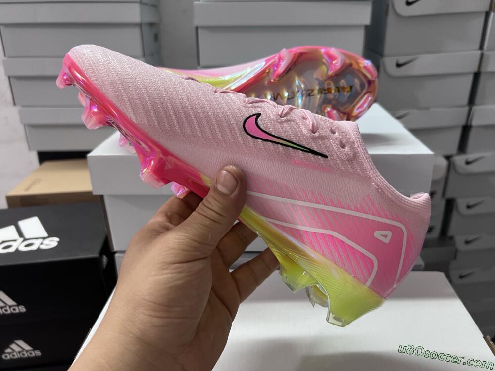 Nike Air Zoom Mercurial Vapor 16 Elite FG Firm Ground Soccer Cleats - Pink/Red/Gold