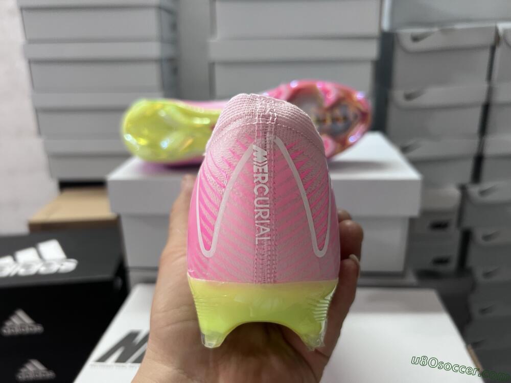 Nike Air Zoom Mercurial Vapor 16 Elite FG Firm Ground Soccer Cleats - Pink/Red/Gold