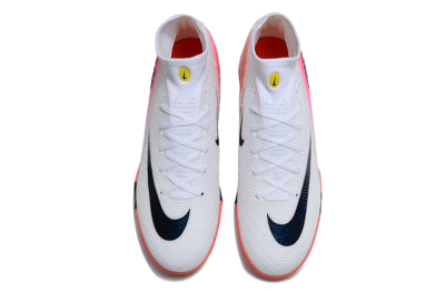 Nike Air Zoom Mercurial Superfly 10 Elite TF Artificial Turf Soccer Shoes - White/Black/Pink