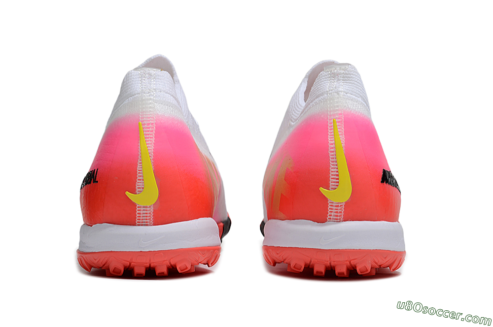 Nike Air Zoom Mercurial Vapor 16 Elite TF Artificial Turf Soccer Shoes - White/Black/Pink 5