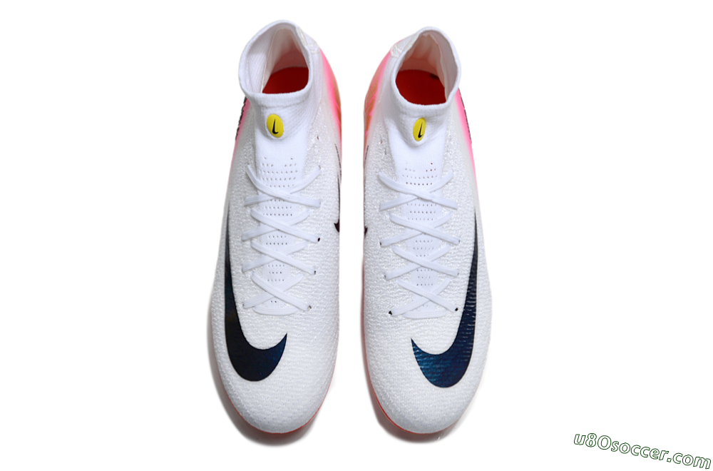 Nike Air Zoom Mercurial Superfly 10 Elite FG Firm Ground Soccer Cleats - White/Black/Pink 4