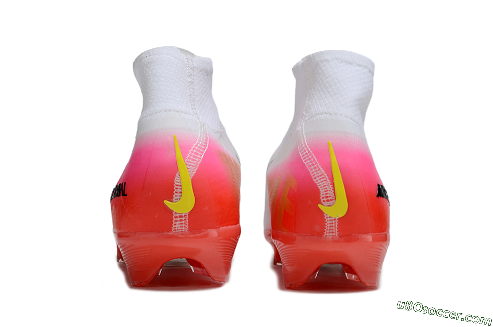 Nike Air Zoom Mercurial Superfly 10 Elite FG Firm Ground Soccer Cleats - White/Black/Pink 5