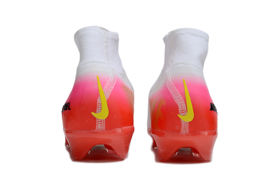 Nike Air Zoom Mercurial Superfly 10 Elite FG Firm Ground Soccer Cleats - White/Black/Pink