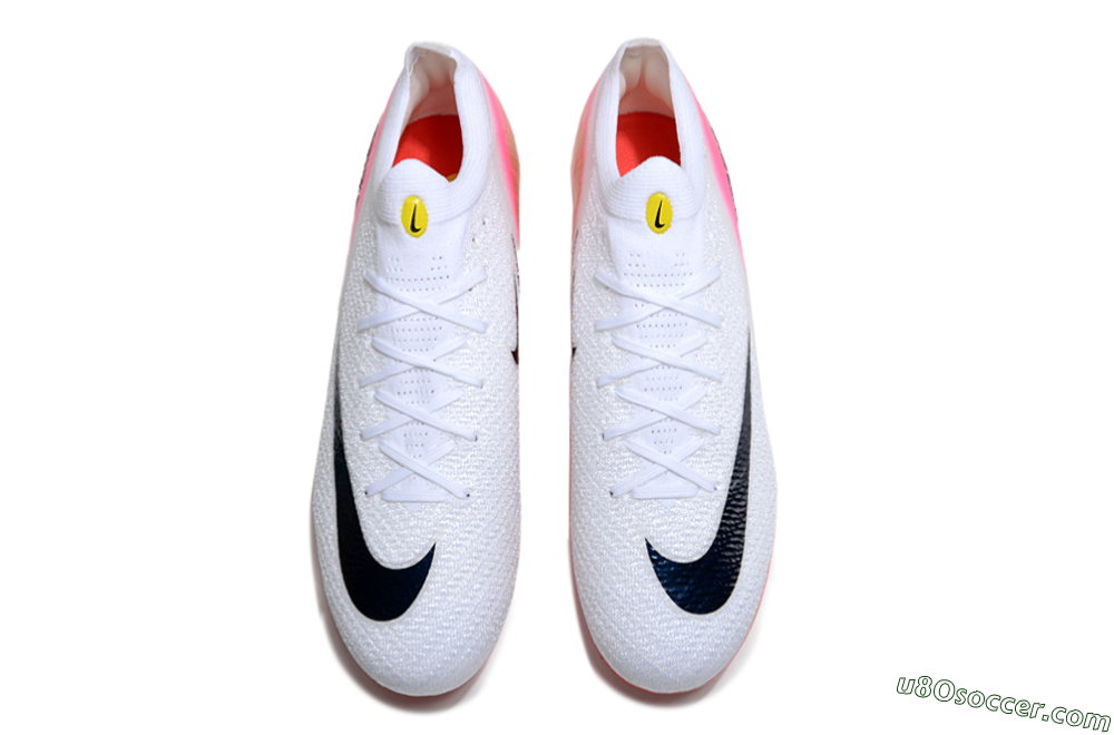 Nike Air Zoom Mercurial Vapor 16 Elite FG Firm Ground Soccer Cleats - White/Black/Pink 4