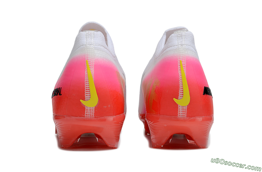 Nike Air Zoom Mercurial Vapor 16 Elite FG Firm Ground Soccer Cleats - White/Black/Pink 5