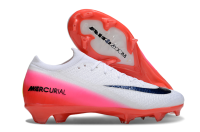 Nike Air Zoom Mercurial Vapor 16 Elite FG Firm Ground Soccer Cleats - White/Black/Pink