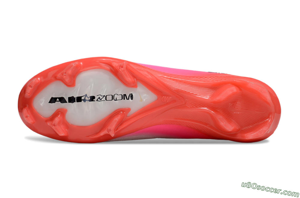 Nike Air Zoom Mercurial Vapor 16 Elite FG Firm Ground Soccer Cleats - White/Black/Pink 6