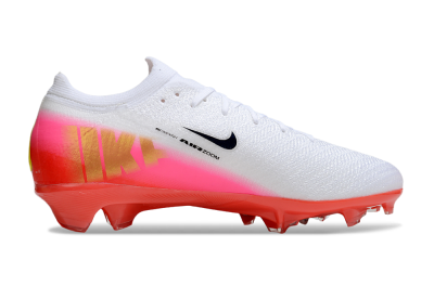 Nike Air Zoom Mercurial Vapor 16 Elite FG Firm Ground Soccer Cleats - White/Black/Pink