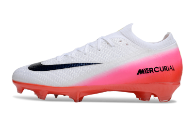 Nike Air Zoom Mercurial Vapor 16 Elite FG Firm Ground Soccer Cleats - White/Black/Pink