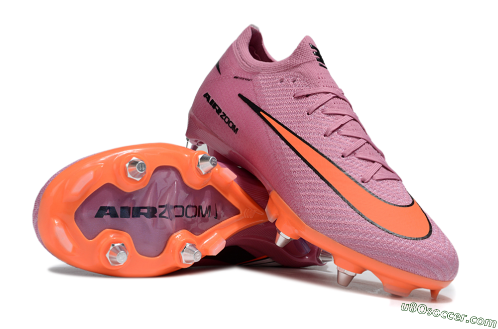 Nike Air Zoom Mercurial Vapor 16 Elite SG Soft Ground Soccer Cleats - Pink/Red/Black 3
